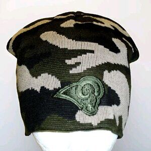 Los Angeles Rams Mens Adult Camo Camoflauge Beanie Winter Hat Cap New Nfl